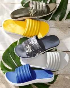 Tommy Bahama Men's OluKai® Maha 'Olu Slides Trench Blue Outlet