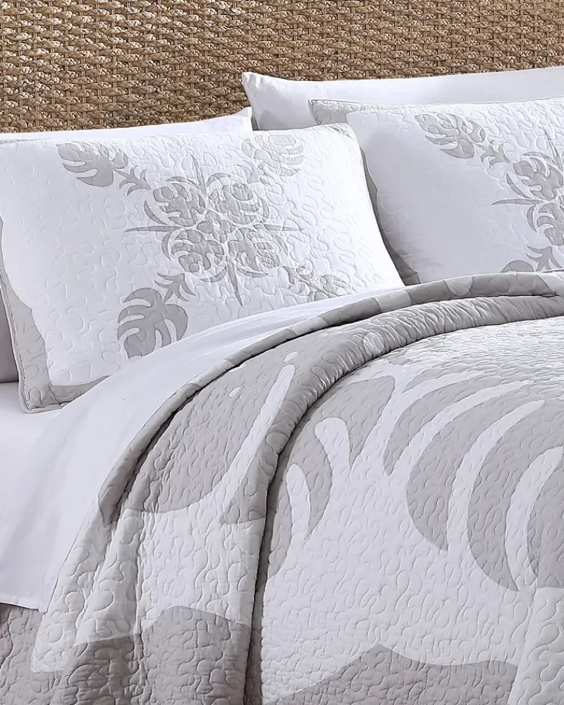 Tommy Bahama Molokai King Quilt Grey Discount