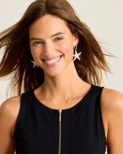 Tommy Bahama Moments in Paradise Star Drop Earrings Gold
