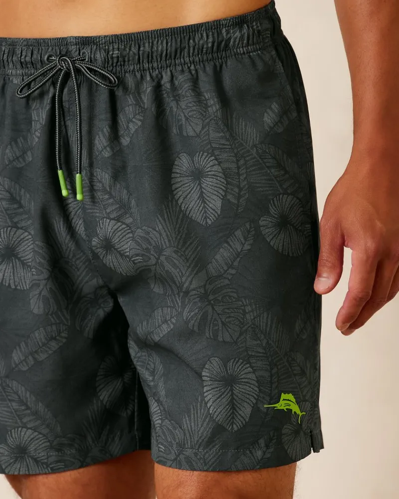 Tommy Bahama Naples Keep It Frondly 6-Inch Swim Trunks Black Online