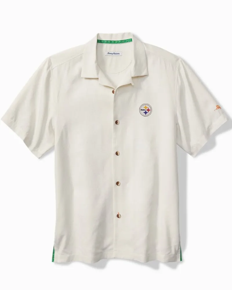 Tommy Bahama NFL Coconut Matchup Silk Camp Shirt pittsburgh_steelers Outlet