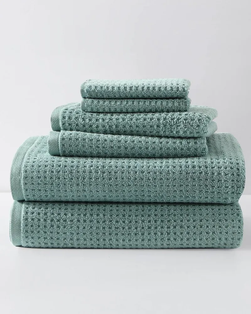 Tommy Bahama Northern Pacific 6-Piece Bath Towel Set Blue New
