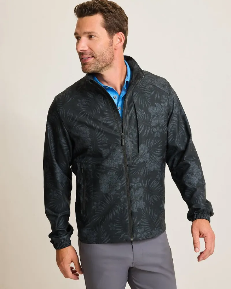 Tommy Bahama On Par Hibiscus Drive Jacket Black Discount