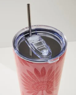 Tommy Bahama Palmetto Frond 30-oz. Tumbler Red Best