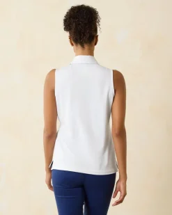Tommy Bahama Paradise Piqué Sleeveless Polo White Hot
