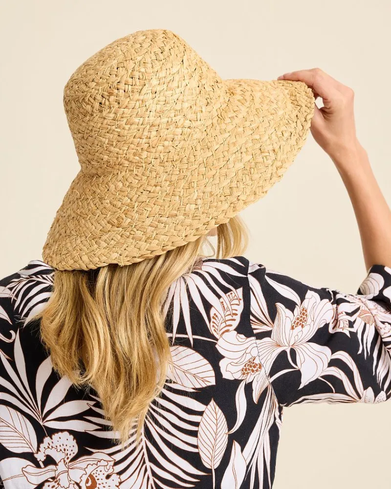 Tommy Bahama Pearl Raffia Sun Hat Natural Outlet