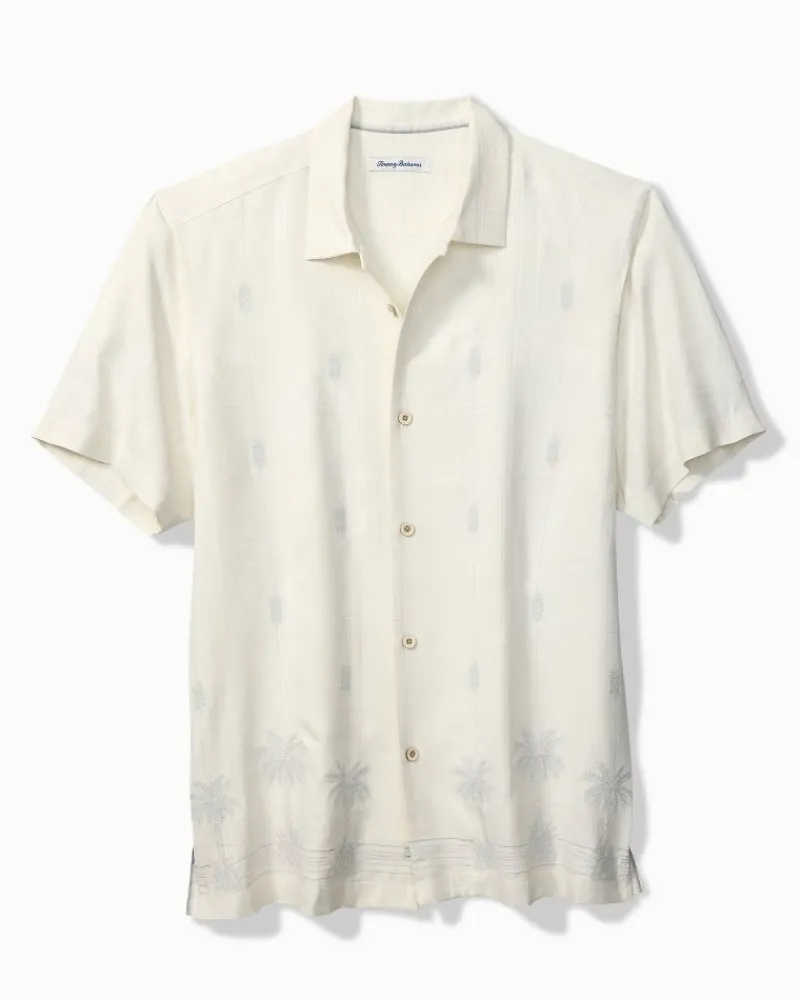 Tommy Bahama Pina Palms Embroidered Silk Camp Shirt Continental Best