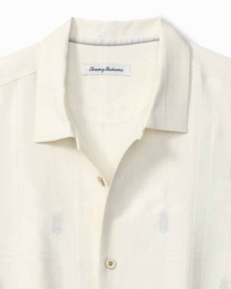 Tommy Bahama Pina Palms Embroidered Silk Camp Shirt Continental Best
