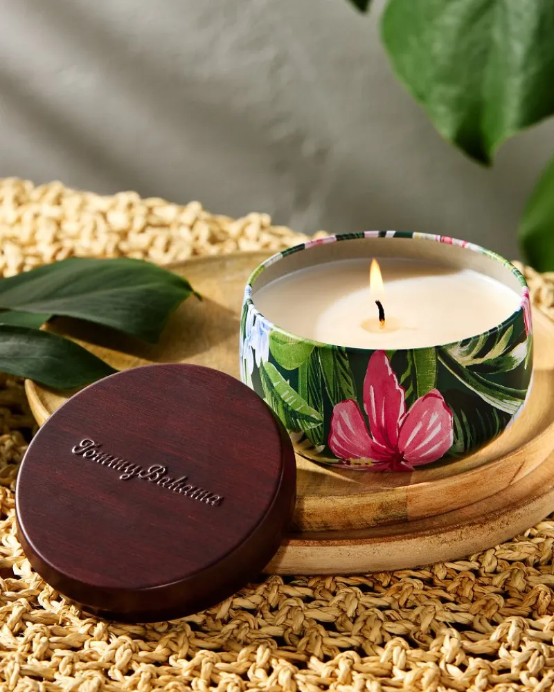 Tommy Bahama Travel Candle Tin Pineapple Cilantro Hot