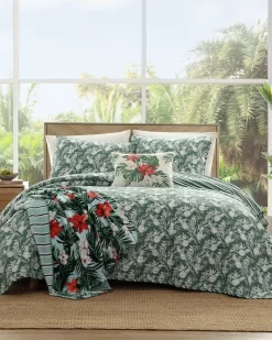 Tommy Bahama Pineapple Venture 2-Piece Twin Quilt Set Green Discount