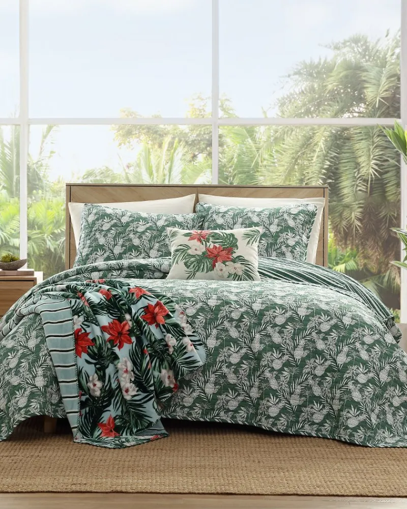 Tommy Bahama Pineapple Venture 2-Piece Twin Quilt Set Green Discount