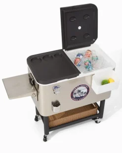 Tommy Bahama 100-qt. Rolling Cooler Silver Clearance
