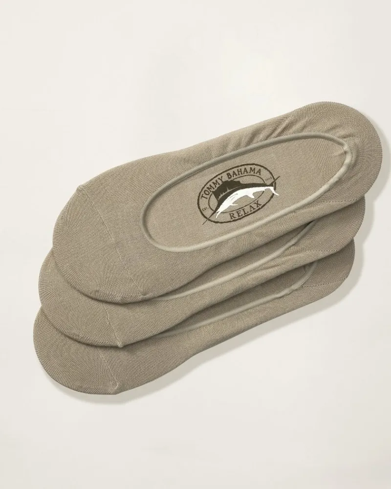 Tommy Bahama Relax Loafer Liners - 3-Pack Stone Sale