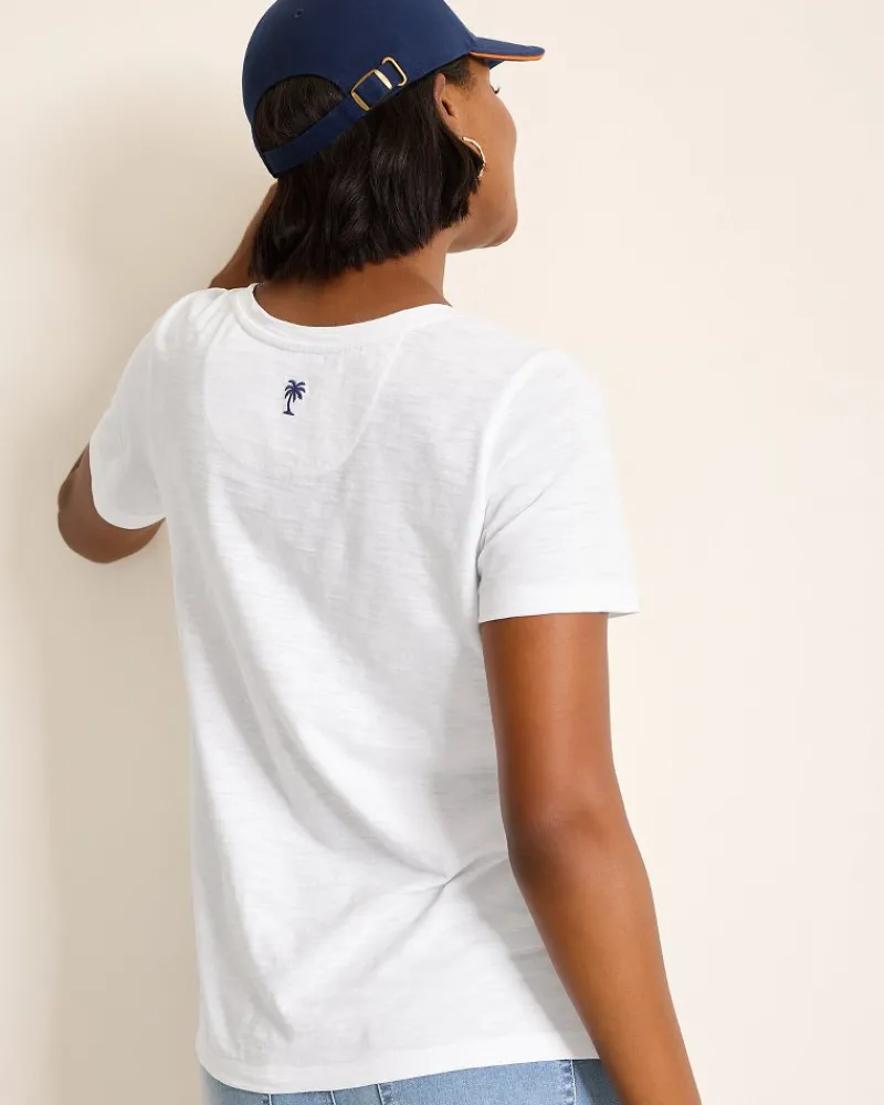 Tommy Bahama Salty Breeze Jersey T-Shirt White Outlet