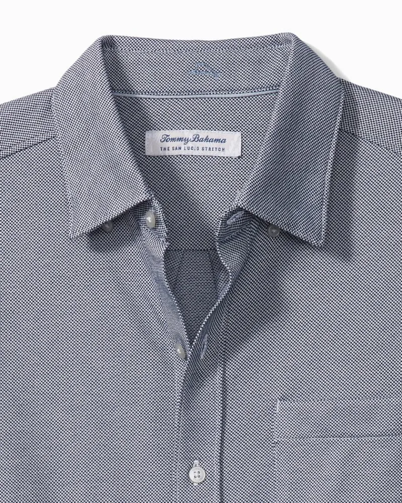 Tommy Bahama San Lucio Stretch Knit Shirt Bering Blue Best