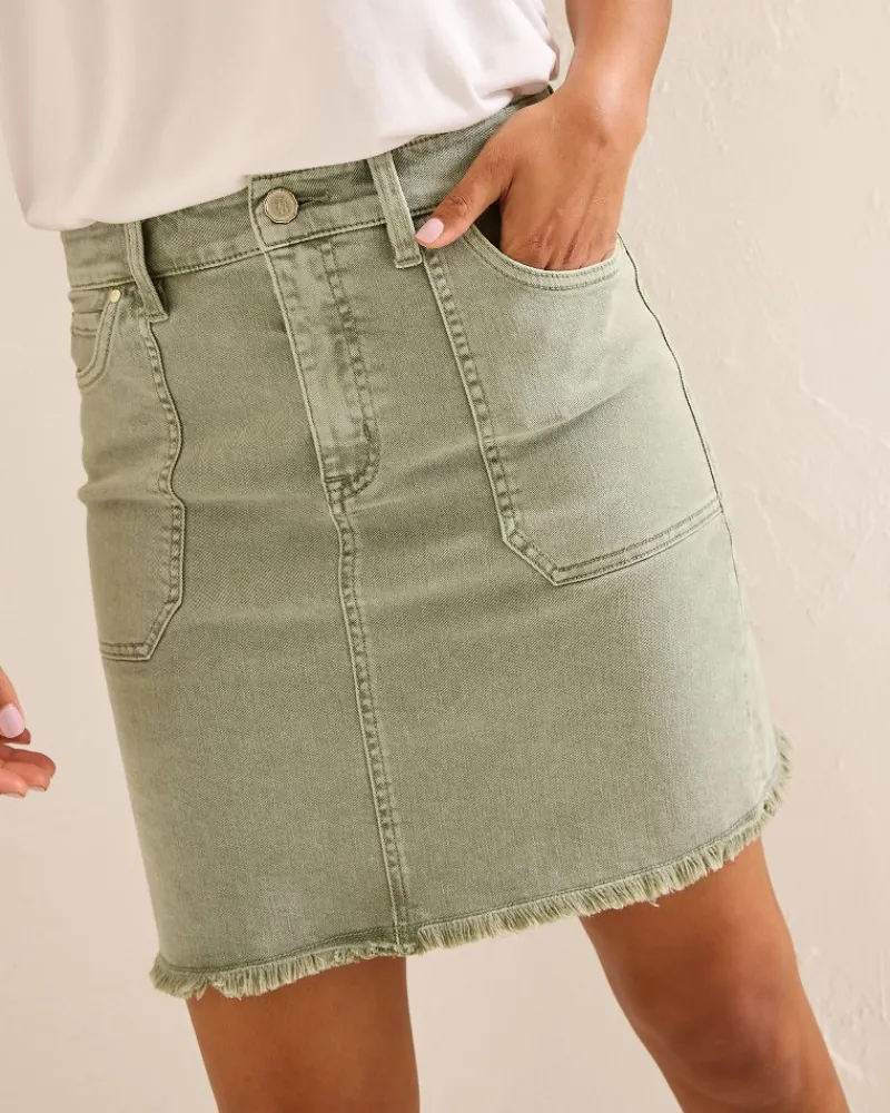 Tommy Bahama Sea Glass Utility Skirt Scottish Moss Wash Online