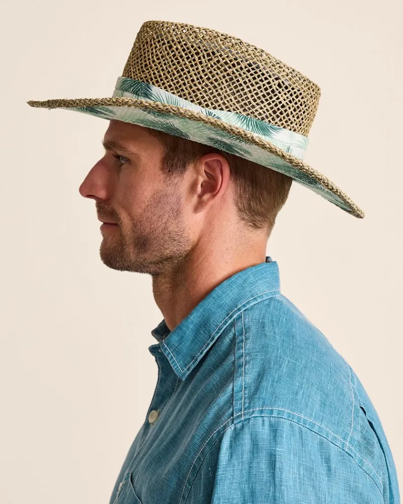 Tommy Bahama Seagrass Gambler Hat Palm Best