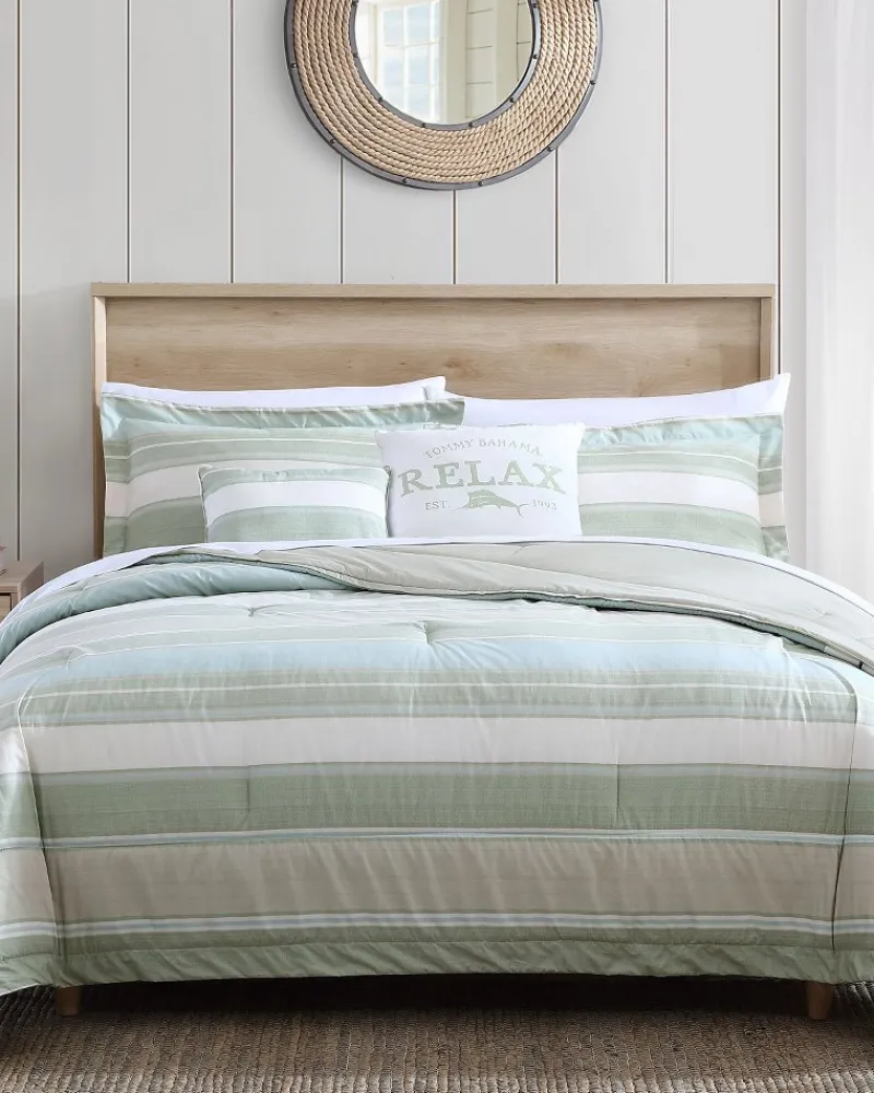 Tommy Bahama Serenity 5-Piece King Comforter Set Green Clearance
