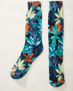 Tommy Bahama Shady Palms Socks Island Navy Best