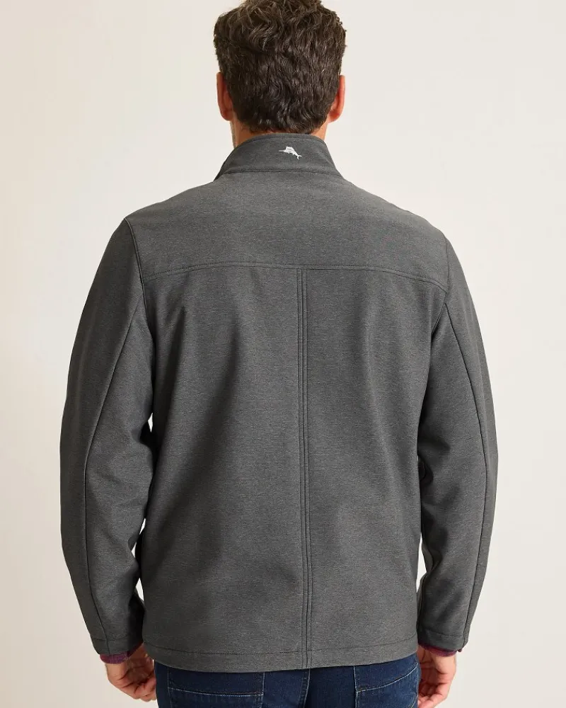 Tommy Bahama Stanley Park Softshell Field Jacket Coal Best