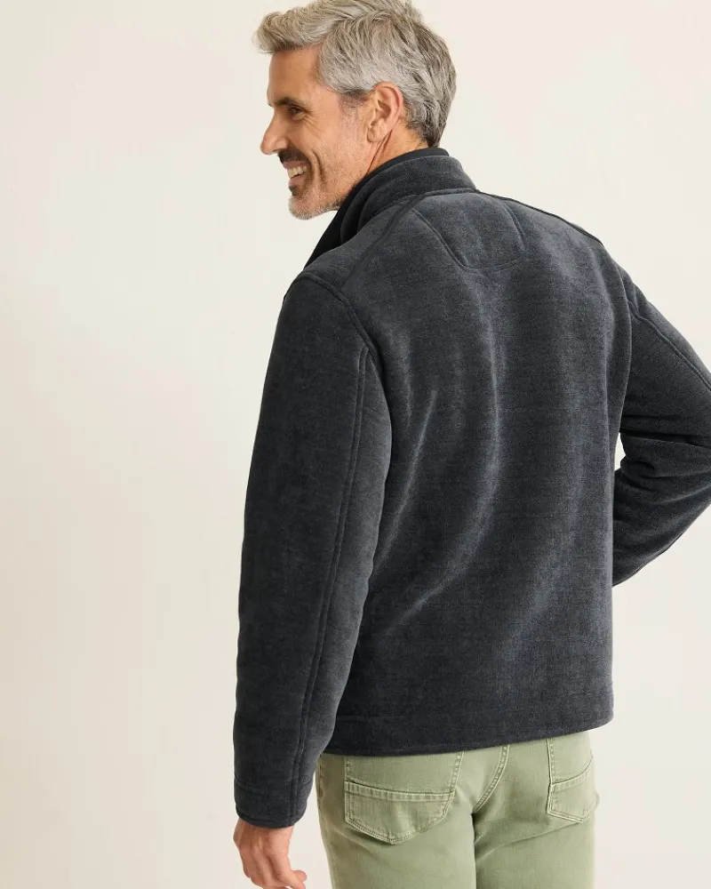Tommy Bahama Sumner Fleece Shirt Jacket Navy Clearance