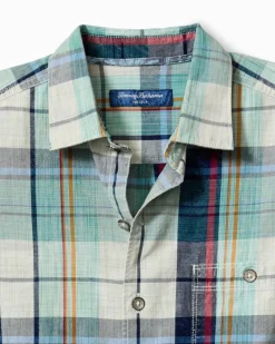 Tommy Bahama Sunwash Check Long-Sleeve Shirt Azul Mar Clearance