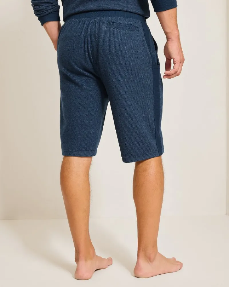 Tommy Bahama Textured Twill Stripe Pajama Shorts Dark Moonlight Sale