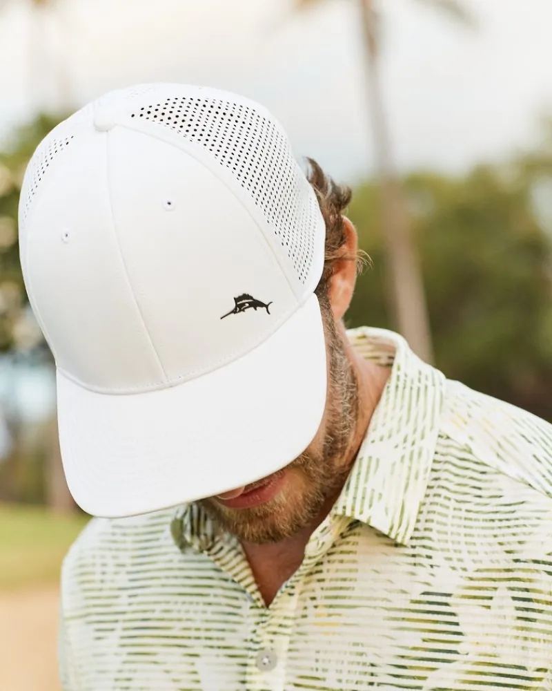 Tommy Bahama The Clubhouse Marlin Packable Cap White Hot