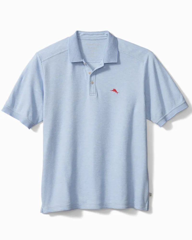 Tommy Bahama The Emfielder IslandZone® Polo Light Sky Hthr Outlet