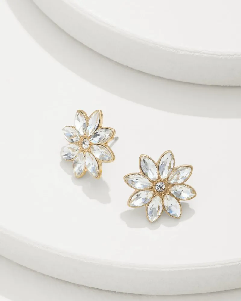 Tommy Bahama Tidal Treasure Floral Stud Earrings Gold Discount