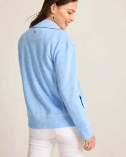Tommy Bahama Tobago Bay Full-Zip Sweatshirt Light Sky Hot