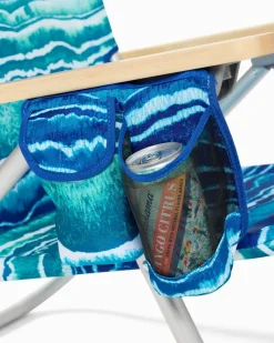 Tommy Bahama Malachite Print Deluxe Backpack Beach Chair Multicolor New