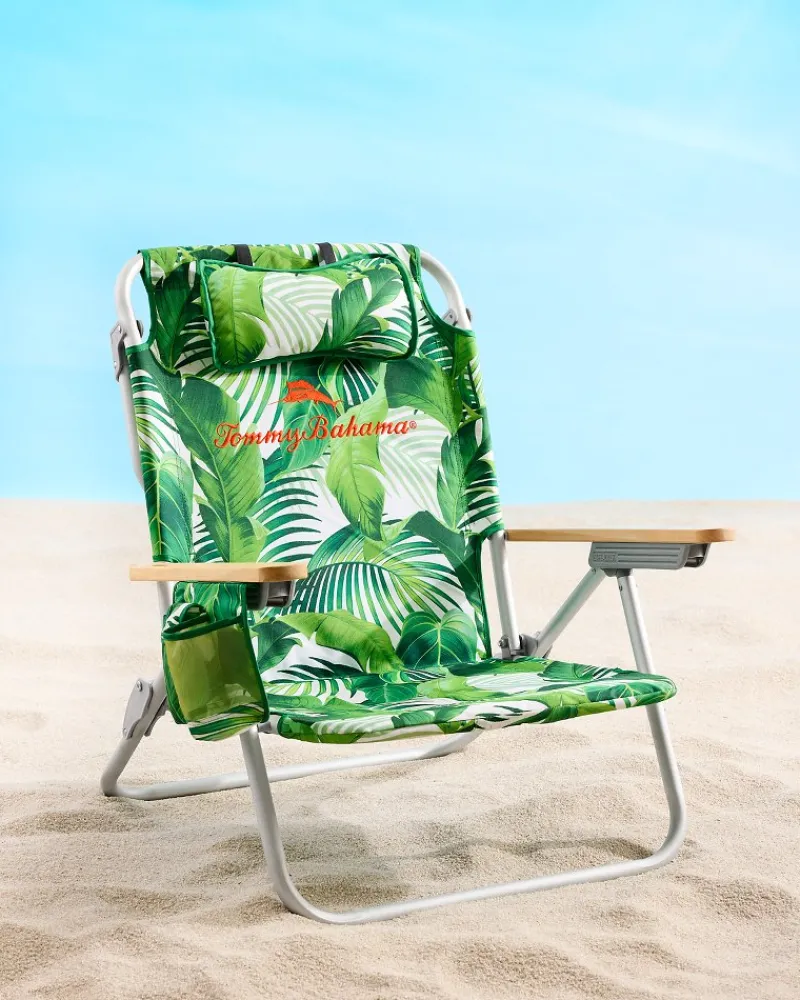Tommy Bahama Tropical Fronds Deluxe Backpack Beach Chair Multicolor Hot