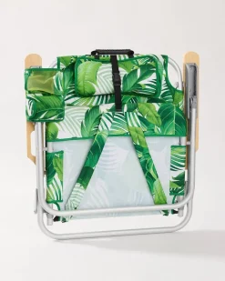 Tommy Bahama Tropical Fronds Deluxe Backpack Beach Chair Multicolor Hot