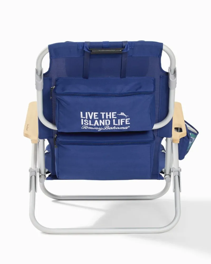 Tommy Bahama Wavy Marlin Deluxe Backpack Beach Chair Navy Online