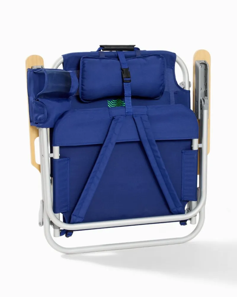 Tommy Bahama Wavy Marlin Deluxe Backpack Beach Chair Navy Online