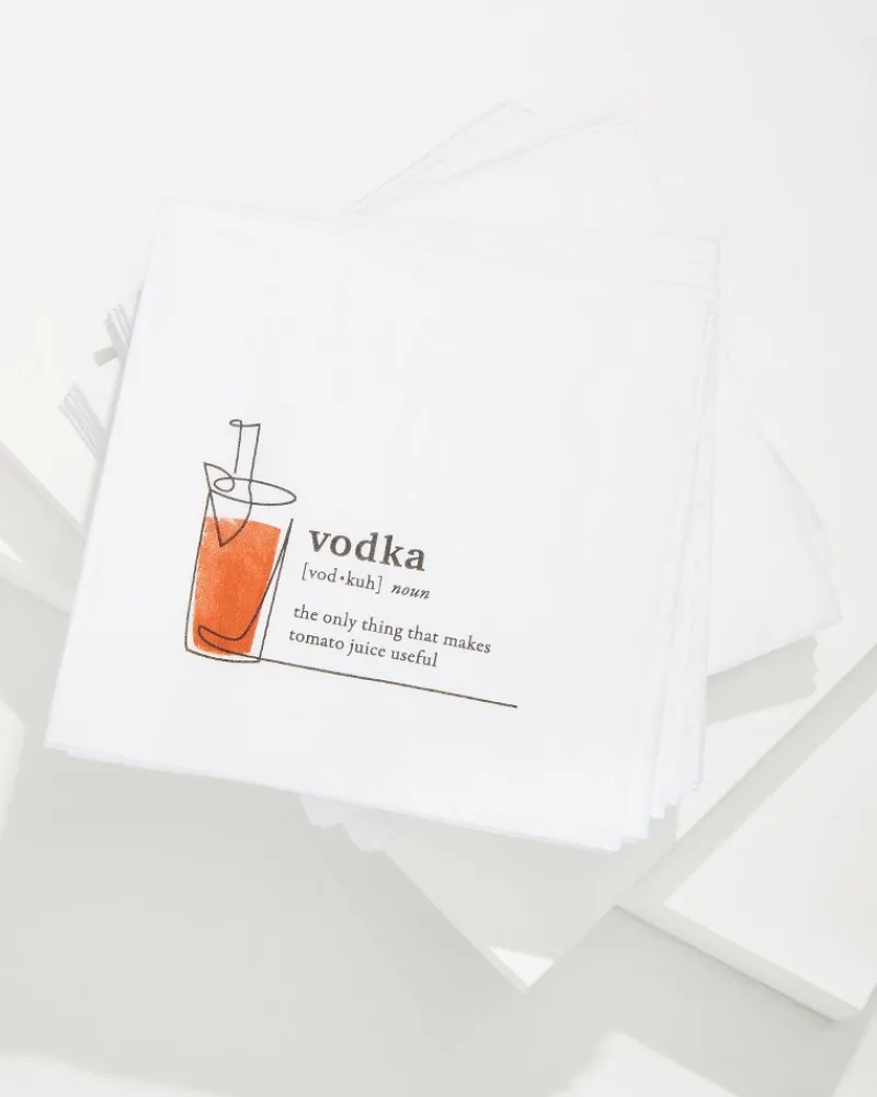Tommy Bahama Vodka Cocktail Napkins White Best