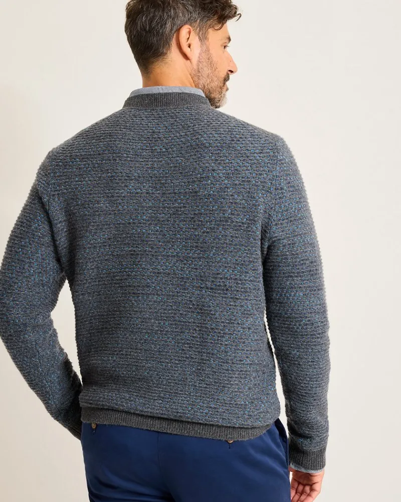 Tommy Bahama Walden Winter Crew Sweater Galaxy Blue New