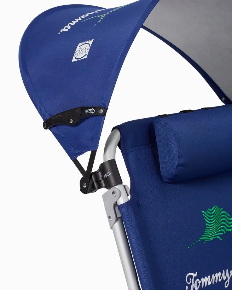 Tommy Bahama Wavy Marlin Beach Chair Canopy Navy Clearance
