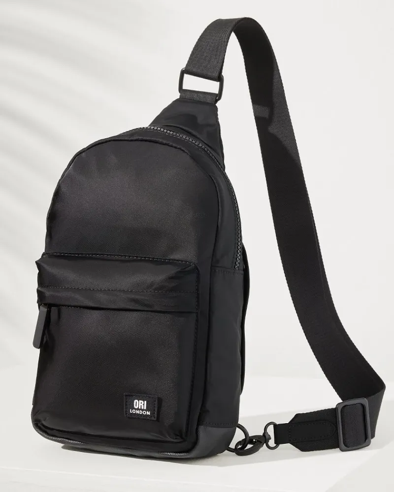 Tommy Bahama Willesden Black Sling Bag All Black Best