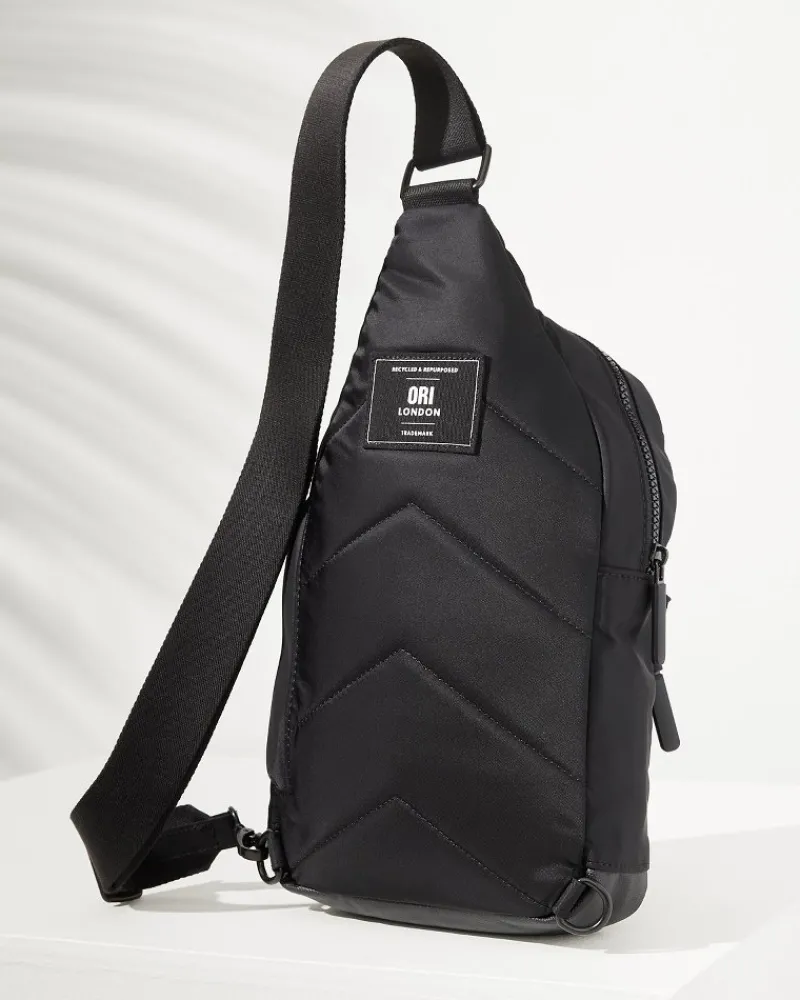 Tommy Bahama Willesden Black Sling Bag All Black Best